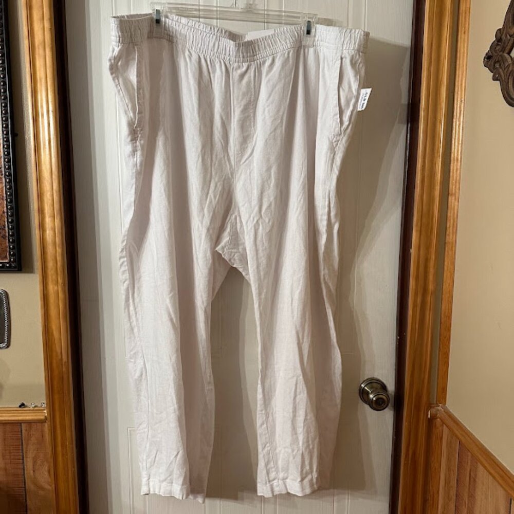 {Plus Size} NWOT Old Navy Linen Pants~ High Rise~ Size 4X (G30)